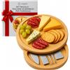 CUQOO Porta Formaggio da Frigorifero | Tagliere Aperitivo Set 3 Coltelli