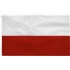 TCTOHZNG Flaga polska Bandiera polacca 90 x 150 cm - Bandiera polacca in poliestere trasparente intestazione in tela e doppia cucitura con occhielli in ottone
