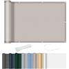 AXT SHADE Frangivisto Balcone Protezione 120x300cm Impermeabile Copri Ringhiera Balcone Privacy Frangivento Protezione UV con Occhielli e Fascetta per Terrazza Esterno-Taupe