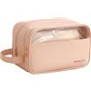 erised's bifrost Borsa Cosmetici Impermeabile Portatile con Cerniera Dorata per Donne/Beauty Case/Apertura Larga/Organizer in Pelle PU con Maniglione Laterale/Essential da Viaggio/Porta Smalti e Skincare