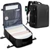 SZLX Zaino Ryanair 40x30x20 Sottovuoto con Pompa Zaino Ryanair 40x30x20 Donna Zaino da Viaggio Wizzair Bagaglio a Mano Uomo per Laptop da 14 Pollici Borse da Cabina Easyjet con Porta Scarpe
