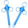 BONGSHAKALAKA 2 Pezzi Siringa Per Gel Lubrificante Applicatore Lubrificante Con Anello Di Trazione e Presa Per Le Dita Siringhe Riutilizzabili Con Punta Arrotondata Siringa Vaginale e Anale Per Uomini Donne Coppie