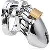 BDSMJOY Chastity cage in Acciaio inossidabile, chastity cage pene cock cage per Prevenire L'erezione, Gabbia di castità uomo, Male chastity SM bondage slave sex toys (Φ45mm)