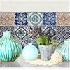 RE-COVERTILES - Adesivi Piastrelle Cucina Bagno Mattonelle adesive in PVC Impermeabili Antigraffio Stickers Decorazione Parete Cementine Peel and Stick - Modello 24 Pz 10x10 cm PS00004 Made in Italy