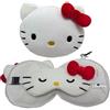 Puckator Cuscino da Viaggio con Maschera Relaxeazzz - Hello Kitty