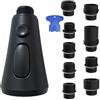IGTOPS Rubinetto da cucina a 3 modalità, per rubinetto, per doccia, con pulsante di lavaggio ad alta pressione, per rubinetto da cucina e lavello (nero)