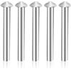 LAGAHS 5 rivetti solidi a testa tonda in alluminio, rivetti solidi per manico pala, manico di vanga, rivetto per giardino vanga da giardino (50 x 6 mm)