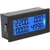 Akozon Voltmetro digitale Amperometro 6-iN 1 YB5140DM 0~20A 60~500V Voltaggio Corrente Potenza Energia Misuratore di frequenza + ac volt panel meter