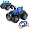 JAMARA Traktor mit Sound 405322 Valtra My First RC agricolo, Trattore Giocattolo, Regalo per Bambini, Primo Veicolo telecomandato, Suono Motore, Colore Blu, Small