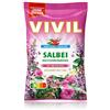 VIVIL Salvia con 14 erbe aromatiche, 1 bustina, caramelle per la tosse al gusto di salvia, senza zucchero e vegano, 1 x 120 g