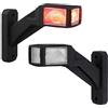 Justech 2PZ 6LED Luci di Posizione Laterali Indicatore Ingombro 12-30V 3030 LED Chip Luci Ingombro Camion Omologata ECE Impermeabile IP65 Luce Posizione 3 Lati 3 Colori 140mm per Camion/Rimorchio/RV