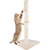 Dimaka 73,7 cm di altezza gatto tiragraffi, palo tiragraffi in sisal naturale, cat PC di peluche tappeto 35,6 x 35,6 cm base, Beige
