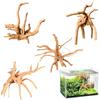 TENGWA Pietre per Acquario 4 Pezzi Tronchi Acquario Acqua Dolce 12-20cm Vendita Radici di Legno Forma Casuale Tronco Legno per Decorazione Interni Acquari e Terrari per Rettili