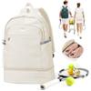 SZLX Zaino da Palestra per Donna Con Scomparto per Scarpe - Pieghevole, Grande per Laptop, Casual, Scuola, Sportivo - Borsa da Palestra per Nuoto e Yoga