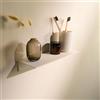 Designfabrik Hamburg Design Amburgo | Mensola da bagno | Ripiano senza forare (Bianco satinato, 30 cm)