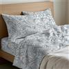 Riad Arredo Mahome Set Completo Letto in Pregiata Flanella 100% Cotone con Trattamento Antipalline - Completo Lenzuola Caldo Cotone Morbide Artigianali Alta Qualità Made in Italy (Bali Avio, Francese)