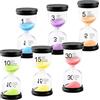 BARAKYEG 6 Pezzi Clessidra Set, Colorato Sandglass Sand Clock Timer per Spazzolini da Cucina Orologi Decorazione Time Management 1 Min/3 Min/5 Min/10 Min/15 Min/30 Minuti