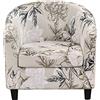 Meigeh Copripoltrona chesterfield elasticizzato Fodera per sedia a vasca 2 pezzi fodera per cuscino per poltrona Tullsta