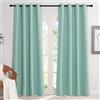 KGORGE Tende Termiche Isolanti per Soggiorno Moderne 2 Pezzi L 140 x A 220 CM Tenda Oscurante per Salotto Eleganti Curtains Cameretta Bambini con Anelli, Verde Chiaro