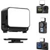 AOOSU Video Luce, Luce Della Fotocamera a LED, LED Vloggings Light con Batteria da 600 Mah, 3 Modalità di Illuminazione e Luminosità Regolabile Su 4 Livelli, Compatibile con Dji Osmo Action 3/4/5 Pro