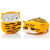 YIGEYI Airpods Pro - Custodia in silicone compatibile con gli Airpods Pro Case Copertina dei cartoni animati 3D Carino divertente [Serie di animali da compagnia Papà] (gatto giallo)