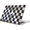 FINTIE Custodia Compatibile con MacBook Air 13.6 Pollici M5/M4/M3/M2 (2026/2025/2024/2022, A3449/A3240/A3113/A2681) - Cover Rigid Protettivo Guscio Rigido Case, Scacchi Bianchi e Neri