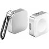 BKELHS Charger for Apple Watch Support Lightning USB C,5W Magnetic Wireless Fast Charging iWatch Charger Type C Travel Keychain for iWatch Series Ultra 3/11/10/9/8/7/6/SE3/SE2/5/4/3/2-silvery Portable