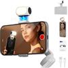NEEWER BASICS Luce Selfie di Riempimento Magnetica con Clip Telefono/Coldshoe Compatibile con DJI OSMO Mobile 7P 7 SE ZHIYUN Gimbal iPhone, CRI90+ 800mAh Mini LED Camera Light per Riprese Video, NL40B