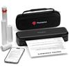 Phomemo M834 Stampante Portatile A4, Stampante Termica Portatile, Connessione Bluetooth e USB, Supporta Carta Termica A4, Con Custodia per il Trasporto e 4 Rotoli di Carta Termica, Nero