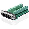 SIENOC connettore D-SUB Db25 maschio D-sub 25 pin terminale PCB Board