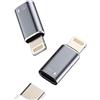 Kefiany Adattatore OTG per iPhone (2 confezioni), USB C dado a Lightning, connettore di ricarica per tastiere, fotocamera di tipo C, lettore di schede, mouse, flash drive, accessorio compatibile con 14, 13,