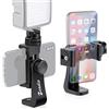 Zeadio smartphone Supporto per treppiede, Adattatore per telefono cellulare, staffa girevole verticale e orizzontale