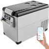 EUHOMY Compressore per frigorifero portatile da auto 18/20/30.6/35/45/49.4L con APP, Frigorifero portatile 12V 24V 230V, Frigorifero da campeggio -20 ° C per Auto e Camion