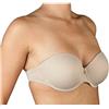 Selene, Reggiseno Donna a Fascia Trasparente, con Coppe Pre-Formate e Ferretto, Spalline Inseribili Trasparenti, Collezione Magdalena, Colore Terra, Taglia 2C