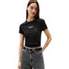 Tommy Jeans Donna T-Shirt Maniche Corte Slim Logo Tee con Scollo Rotondo, Viola (Vintage Iris), S