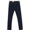 NUDIE JEANS High Kai Jeans Uomo W29/L30 Organico Blu Scuro Skinny Con Zip
