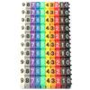 Fafeicy Marcatori di filo con etichette numerate colorate per contrassegnare cavi con codice