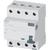 Siemens 5SV - Interruttore differenziale clase-a 4 poli 63 A 300 mA 70 mm