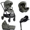 Joie Trio Passeggino Valora, Calmi R129, I-level Pro e Base Encore - Evergreen