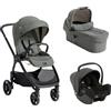 Joie Trio Passeggino Valora, Navicella Ramble XL e I-snug 2 - Evergreen