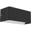 Eglo connect.z Sania-z - Lampada da parete a LED per esterni, Smart Home, con app e controllo vocale Alexa, in plastica colore nero, IP55, bianco caldo-bianco freddo, RGB