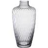 Leonardo Home Vaso Giulia - 1 pezzo - Vaso per fiori in vetro grigio - Diametro 5,2 cm - Elegante vaso con effetto tattile - Vaso in vetro per bouquet creativi - Design senza tempo - Altezza 28 cm