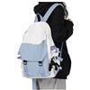 SZLX Zaino Scolastico Da Donna Leggero Scuola Casual Daypack College per Computer Portatile Uomo Donna Resistente All'acqua Zaino Da Viaggio per Adolescenti Lo Sport Liceo Medio Bookbag per ragazze