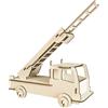 Pebaro 851/2L - Kit in legno per auto dei pompieri Lasercut, puzzle 3D, puzzle in legno