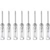QUARKZMAN 8pz Cacciavite Phillips Mini Ph0 1.5mm Testa a Croce Magnetica 45mm Lunghezza per Riparazioni di Piccoli Elettrodomestici, Trasparente
