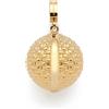 JEWELS BY LEONARDO Ciondolo Clip & Mix Pin - Ciondolo a catena in acciaio inox dorato - Grande sfera dorata con fine superficie intrecciata - Clip M (4,8 mm Ø) - Gioielli regalo per donne - 025633