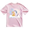 Generico T-shirt in cotone adatto al compleanno 2 ann1 con tema unicorno (Rosa, 3/4 anni)