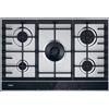 HAIER HAHG7W5TX PIANO COTTURA GAS, 5 zone di cottura, dimensioni: L 74,5 cm, P 51 piano in Acciaio inossidabile, Inox
