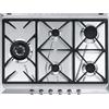 SMEG SRV575GH5 PIANO COTTURA GAS, 5 zone di cottura, dimensioni: L 68,5 cm, P 50 piano in Acciaio inossidabile, Inox