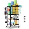 LIANTRAL Rastrelliera per manubri, tappetino da yoga, scaffale per attrezzature da allenamento, per manubri, kettlebell, tappetino da yoga e bande di resistenza, organizer per casa e palestra, con